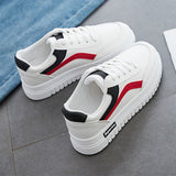 White Shoes Women 2025 Spring And Autumn Plus Velvet Korean Version Of Female Shoes Street Pat Shoes Casual Flat Shoes New Single