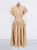 French Retro High-End Set 2025 New Embroidered Hollow Design Lantern Sleeve Top + Embossed