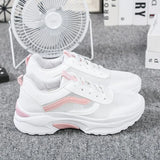 Sneakers Women's New Autumn 2025 New Fashion Breathable Small White Shoes Women's Round Head Coloring Heightening Women's