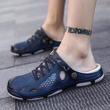 Men's Summer 2025 New External Wear Casual Cool Drag Men's Baotou Hole Beach Shoes Dual-Use Cool