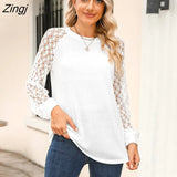 PETAL Ribbed Cutout Raglan Sleeve Top For Woman Black Casual Cutout Mock Neck Sweatshirt 2023 Spring Autumn Pullovers