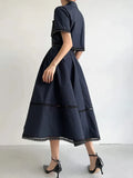 Beautiful Suit Woman 2025 New Short Shirt High-Waisted Lace Embroidered Skirt Two Sets Of Autumn And