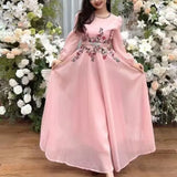 Industry Embroidery Net Yarn Nail Bead Long Sleeve Dress Women's Autumn New High-End Famous Style Fairy