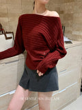 Xixi 2025 Autumn New White Label Elegant Collar Knitted Shirt With Long-Sleeved Top Sweater Female
