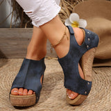 Stick Thick Bottom Beach Sandals Large Size 2025 Spring New Fish Mouth Fashion Toeable Female