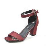Women 2025 Summer New Square Head Thick Heel High-Heeled Sandals Women's Korean Version Of The Word Fashion
