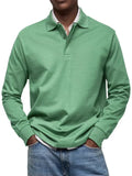 New Men's Casual Long-Sleeved Button-Down