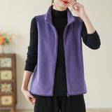 Autumn And Winter New Mother Dress Rocking Velvet Horse Clip Warm Casual Coat Women Fashion Shoulder Vest