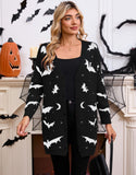 New Women's Sweater Halloween Bat With Long-Sleeved Cloaked Shirt