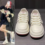 New Small White Shoes Autumn And Winter Anola Red Height Thick Background Small White Shoes Women Hit Light Board Shoes