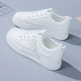 Version Of Fashion Small White Shoes Women 2025 Summer New College Style Shoes Loose Cake Thick-Soled Casual