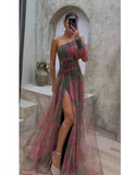 Women's Explosive Flower Slant Shoulders Big Smash Flower High-End