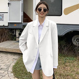 Zingj Suit Jacket Female 2024 Spring And Autumn New Korean Version Loose Design Sense Casual Temperament Suit