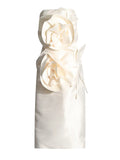 Famous Temperament Style Dress Dress 2025 Summer New Fashion Three-Dimensional Flowers With Braided And Bare Back Dress