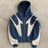 Hung Punk Hoodie Splicing Hoodie Casual Commuter