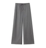 Women's INS Burst Linen And Cross-Coat Fashion Trousers