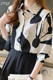 Women Shirt Long-sleeve Chiffon Blouse Women 2023 Spring New Womens Tops Printed Women Clothing Elegant and Youth Woman