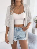 Summer Short-Sleeved Bohemian Thin Knitted Cardigan Women's
