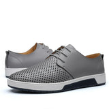 Zingj Plus-Size Hollow Out Men's Shoes Fashion Trend Youth Sandals Breathable Casual Leather