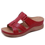 Zingj Size Summer Leisure Retro Sloping Thick Thick Shoe Leather One-Line Women's
