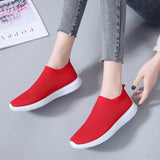Size Women's Shoes Small White Shoes Women's Mesh Breathable Sports Shoes Summer Running Socks Shoes 46