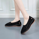 Spring New Large-Size Hollow Open Sleeker Single Shoes Light And Comfortable Simple Women's