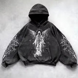 Wash Hooded Hoodie Hoodie Winter High Street Men And Women With The Same Shirt