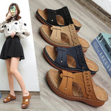 Women's Shoes And Slippers Wear 2025 Summer New Wish Fashion Round Head Comfortable Cool Stepping Line Casual