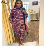 Women Tracksuit Casual Hoodies Sweatshirt Pants Set Lounge Wear Sport Suit 2PCS Autumn Winter