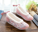 Zingj Shoes, Hanfu Shoes Ancient Style Ancient Thick Platform With Embroidered Cloth Shoes And Autumn And