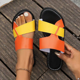 New Cool Slippers Flat-Bottomed Casual Cool Slippers Fashion Beach Shoes Women