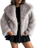 Imitation Fur Jacket Lady Loose Long-Sleeved Coat Toka Fox Hair In Autumn/Winter
