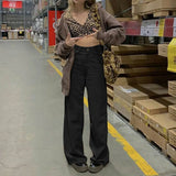 Corduroy Wide Leg Casual Female Autumn