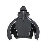 Trendy Double Hat Design Hoodie Autumn And Winter New Men's And Women's Same Loose Y2K