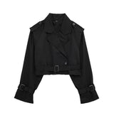 New Women's Short Cut Wind Coat Jacket Jacket Female