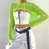 Resort Style Personality Grid Splicing With Hooded Hooded Sunscreen Shirt Women's Sports Leisure