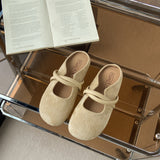 Bottom Bag Head Half Slippers Women Wear 2025 New Spring Flat Bottom Lazy One Foot Half To Birken