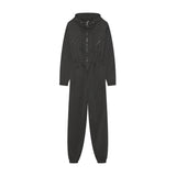 2025Ebay Hot Explosive Sports Casual Women's Hooded Jumpsuit