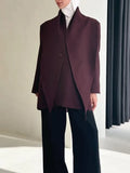 2025 Autumn And Winter New High-End Oscarb Shawl With A Buckle Suit Jacket