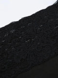 Lace Splice Off Shoulder Long Sleeve Tee-Outfit