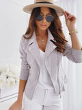 Fashion Solid Color Slim Zipper