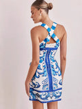 Zingj Summer New Women's Slip Dress Print Slip