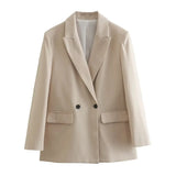 2025 Women's Wear Street Fashion Temperament Two-Button Suit Jacket Jacket