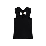 Women's Clothing INS Net Red Pop Sexy Hot Babes Gold Set And Knots Vest