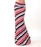 Spring Summer A-Line Elastic High-waist Long Pencil Skirt for Women 2023 Printed Maxi Skirt Faldas Largas Mujer Para