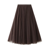 Dress Half-Dress Woman 2025 New Spring And Summer Long Dress Long-Term Long-Singlin Long-Singed-Long-Shaped High-Waisted Skirt Ponyy Ffy Skirt