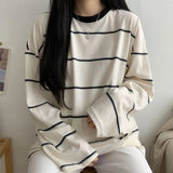 Vintage 90's Striped Oversized Long Sleeve TeeOutfit