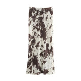 Women's INS Explosion Animal Printed Shirt + With Belt Silk Styt Dress