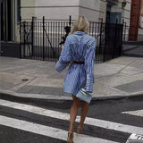2025 New Medium And Long Shirt Loose Fashion Stripe Splicing Shirt