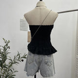 Shooting Wasteland Wind Thoracic Thoracic Do Old Hole Irregular Lotus Leaf Side Vest Millennial Babes Sleeveless Top